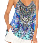 Avenue 🆕 Cami Hvar Blues & White Print With Rhinestone 20🆕 Photo 0