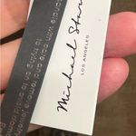 Michael Stars NEW greta short sleeve linen dress dolmam brown khaki size small Photo 10