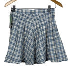 Urban Outfitters  Plaid Blue Mini Skirt size S Photo 0