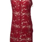 Sam Edelman  Lace Keyhole Sheath Dress Red Size 0 Photo 5