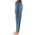 ZARA  Women's Blue High Waisted Relaxed Straight Cropped Denim Jeans Size 6 Photo 1