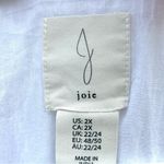 Joie NWT  Boho Ruffle Hem Sleeveless Dress White Size 2X Photo 2