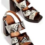 Tory Burch  Slingback snakeskin embossed leather sandal Photo 3