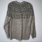 Vintage Northwest‎ Blue Wool Blend Sweater Tan Size L Photo 5