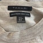 Tahari  Extrafine‎ Merino Wool Color Block Sweater Long Sleeve Knit Top Size M Photo 2