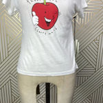 AGOLDE  T-Shirt Tee Thank You Cherry Much Fruit Print Short Sleeve White‎ Size XS Photo 4