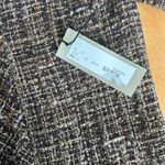 Adrienne Vittadini NEW  Platino Womens Jacket Size 4 Tweed Blazer Wool Fur Cuffs Photo 6
