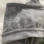 Athleta  Essence Energize Sports Bra‎ Tank Top Sz Medium Fluorescent Green / Grey Photo 3