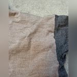 Eileen Fisher  100% Merino Wool Tan and Gray Knit Turtleneck Top Women’s Size M Photo 5