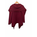 margaret o'leary Hooded Cashmere Wrap Sweater Sz XS Red Fairytale Cozy Photo 3
