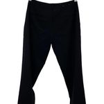 Club Monaco Italian Tropical Wool Pleat Front Dress Pants Crop Black Womens 2 Photo 2
