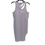 Zella Interlude Rib Cutout Bodycon Dress in Lilac Purple size Large Photo 2