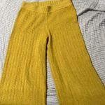 Who What Wear Mustard Knit Lounge Pants Photo 0