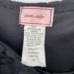 Love...Ady Mini‎ dress, black lace, ruffle hem. No zipper, SZ 1X Photo 1
