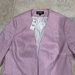 EXPRESS Pink Linen Blend Cropped Blazer Jacket Women’s Size 4 NWT $128 Photo 3