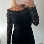 Black Bodycon Lace Dress Size M Photo 1