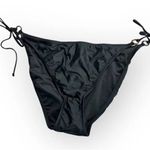 J.Crew  Bikini Swim Bottom O Ring Side Tie Black 3X (22-24) NWT High Cut Leg Photo 1