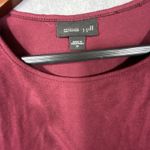 J. Jill Tunic Tank Top Medium Sleeveless Stretch Summer Rayon Flowy Wine Beach White Photo 7