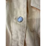 Topshop  MOTO Yellow Denim Jacket Size US 10 UK 14‎ Jean Button Up Photo 2
