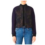 Martin Grant Paris Brocade Bomber Jacket in Blue 4 36 Womens Jacquard Coat Size undefined Photo 1
