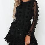 Hello Molly NWT  finally home dress black XS - AU 6 mini floral appliqué Photo 0