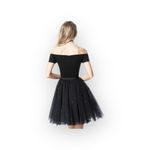 Sherri Hill new ā
51505 ā
Off the Shoulder Tulle A Line Cocktail Dress ā
Black 4 Photo 2