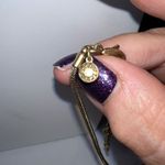 J. Crew Burnished Gold Tone‎ and Crystal Boho Pendant Necklace Photo 5