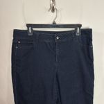Dana Buchman Dark Rinse Denim Capris Cropped Jeans Size 12 Photo 2