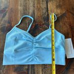 l*space L* Active Size XL Soren Sports Bra Crop Top Baby Blue Yoga Loungewear NWT Photo 5
