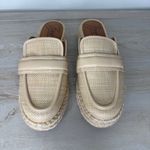 Zodiac Gizelle Chunky Platform Espadrille Mule Flats size 8 Tan Photo 1