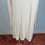 Free People  Light Pink Ribbed Long Sleeve Tunic Photo 4