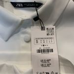 ZARA •  mini shirt dress white small Photo 3