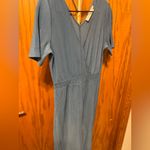 ASTR The Label Plisse Jumpsuit size Medium Blue Photo 6