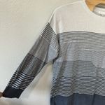 Barefoot Dreams  CozyChic Ultra Lite Split‎ Stripes Tunic Womens Size 2X Blue Photo 2