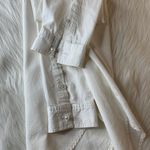 Treasure & Bond  Cream Pear Long Sleeve Button Down Size Medium Slim Photo 10