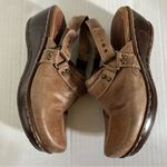 Bare traps quinella Clog sling back wedge heel size 6 brown vegan leather Photo 9