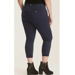 Torrid Twill Cropped Military Pants 22 Women’s Navy Blue GUC Photo 5