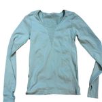 Fabletics  Light Aqua Women’s Athletic Long Sleeve Compression Top Sz S Photo 0