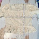 DÔEN Floryn Lace Trim Ruffle Long Sleeve Antique Walnut Small Photo 11