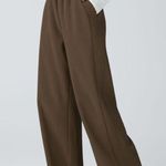 Halara Brown High Waisted Pocket Straight Leg Mop Corduroy Casual Pant Size XL Photo 0
