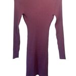 Love Tree  Mauve Long Sleeve Sweater Dress with‎ Collar Size S NWOT Bodycon Fall Photo 1