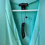 Pretty Little Thing PrettyLittleThings Women’s Blue Plunge Soft Feel Bodysuit Size L Photo 3