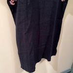 NWT Madison Mathews Navy Blue & Pink Embroidered Tunic Swim Cover / Dress | L Size L Photo 3