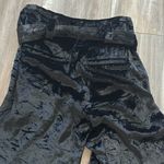 Proenza Schouler  Black Crushed Velvet Belted Pants size 2 Photo 11