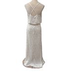 Adrianna Papell Adrianna Pappel Ivory Beaded Blouson Evening Gown Size 6 Photo 5