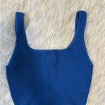 Aritzia  Royal Blue Ribbed Crop Top Photo 0