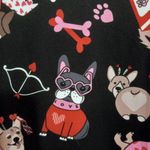 Dress Works M Valentines Dog Activities Soft Dress Long Sleeved Black Red Pink Size M Photo 2
