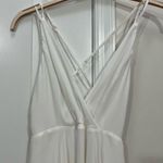 Krisa White Cross Back Mini Dress Size Small $176 Photo 3