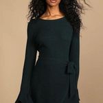 Lulus LULU’S Favorite Tune Black Faux Wrap Sweater Dress Photo 0