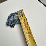 Bauer Rhinestone Car Blue & Black Vehicle Brooch Pin Vintage Signed Silver Photo 6